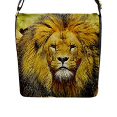 Lion Lioness Wildlife Hunter Flap Closure Messenger Bag (l) by Pakrebo