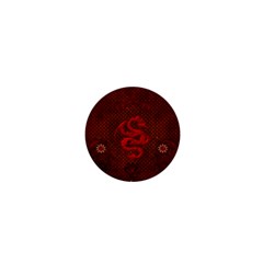 Awesome Chinese Dragon, Red Colors 1  Mini Buttons by FantasyWorld7