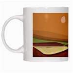 Hamburger Cheeseburger Burger Lunch White Mugs Left