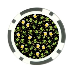 St Patricks Day Pattern Poker Chip Card Guard by Valentinaart