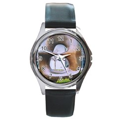 Henry Moore Round Metal Watch by Riverwoman