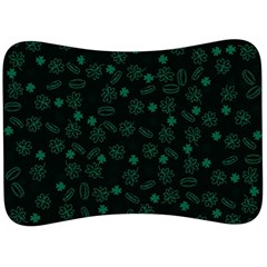 St Patricks Day Pattern Velour Seat Head Rest Cushion by Valentinaart