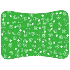 St Patricks Day Pattern Velour Seat Head Rest Cushion by Valentinaart