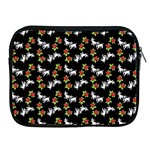 Lamb Pattern Black Apple iPad 2/3/4 Zipper Cases Front