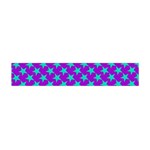 Turquoise Stars Pattern On Purple Flano Scarf (Mini) Front