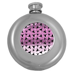 Deer Dots Ombre Round Hip Flask (5 Oz) by snowwhitegirl