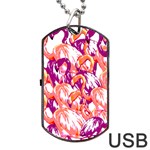 Flamingos Dog Tag USB Flash (Two Sides) Front