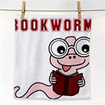 Literal Bookworm Face Towel Front