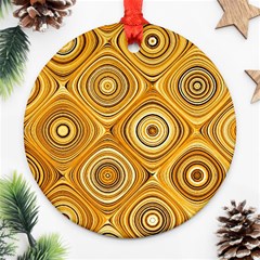 Electric Field Art Xiv Ornament (round) by okhismakingart