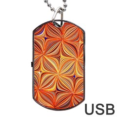 Electric Field Art Xlvi Dog Tag Usb Flash (two Sides) by okhismakingart