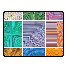 Electric Field Art Collage I Fleece Blanket (small) by okhismakingart