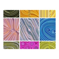 Electric Field Art Collage Ii Double Sided Flano Blanket (mini)  by okhismakingart