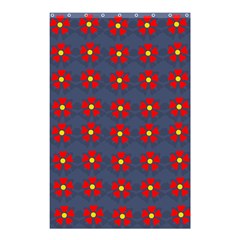 Red Begonias Shower Curtain 48  X 72  (small)  by WensdaiAmbrose