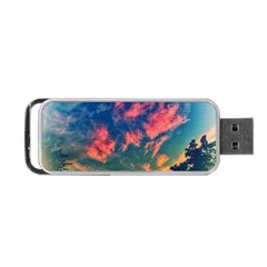 Brushstroke Skies Portable Usb Flash (two Sides) by okhismakingart