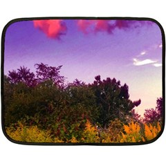 Purple Afternoon Fleece Blanket (mini) by okhismakingart