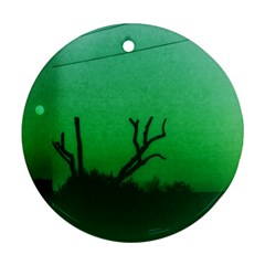 Creepy Green Scene Ornament (round) by okhismakingart