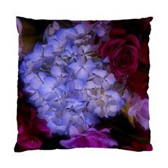 Hydrangea Arrangement Ii (blue Tint) Standard Cushion Case (one Side) by okhismakingart