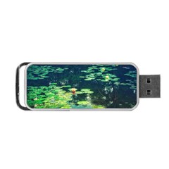 Lily Pond Ii Portable Usb Flash (two Sides) by okhismakingart