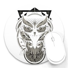 Owl Round Mousepads by Sudhe