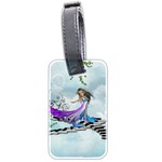 Cute Fairy Dancing On A Piano Luggage Tags (Two Sides) Front