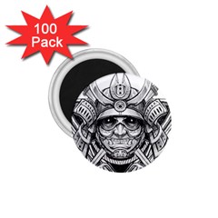 Drawing Samurai Tattoo Sketch Japanese Samurai 1 75  Magnets (100 Pack)  by Sudhe