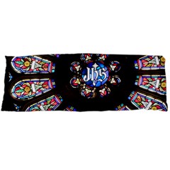 Rosette Stained Glass Window Church Body Pillow Case (dakimakura) by Pakrebo