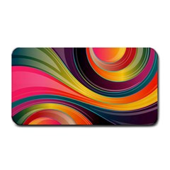 Abstract Colorful Background Wavy Medium Bar Mats by HermanTelo