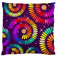 Abstract Background Spiral Colorful Standard Flano Cushion Case (two Sides) by HermanTelo