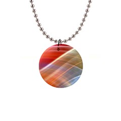 Wave Background Pattern Abstract 1  Button Necklace by HermanTelo