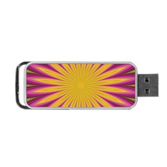 Petal Flower Fractal Fabric Floral Portable Usb Flash (two Sides) by HermanTelo