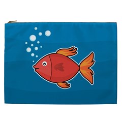 Sketch Nature Water Fish Cute Cosmetic Bag (xxl) by HermanTelo