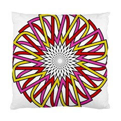 Sun Abstract Mandala Standard Cushion Case (two Sides) by HermanTelo