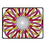 Sun Abstract Mandala Double Sided Fleece Blanket (Small)  45 x34  Blanket Front