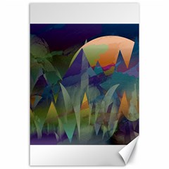 Mountains Abstract Mountain Range Canvas 24  X 36  by Pakrebo