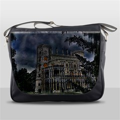 Castle Mansion Architecture House Messenger Bag by Pakrebo