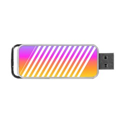 Abstract Lines Mockup Oblique Portable Usb Flash (one Side) by HermanTelo