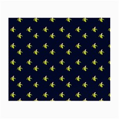 Peeled Banana On Blue Small Glasses Cloth by snowwhitegirl