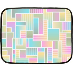 Color Blocks Abstract Background Fleece Blanket (mini) by HermanTelo