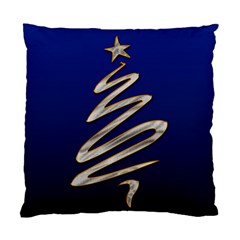 Christmas Tree Grey Blue Standard Cushion Case (two Sides) by HermanTelo