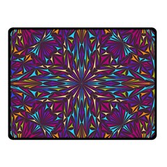 Kaleidoscope Triangle Curved Double Sided Fleece Blanket (small)  by HermanTelo