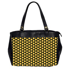 Pattern Halloween Pumpkin Color Yellow Oversize Office Handbag (2 Sides) by HermanTelo