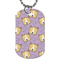 Corgi Pattern Dog Tag (two Sides) by Sapixe