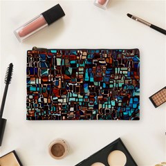 Stained Glass Mosaic Abstract Cosmetic Bag (medium) by Sapixe