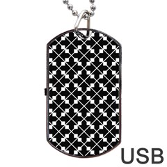 Abstract Background Arrow Dog Tag Usb Flash (two Sides) by Sapixe