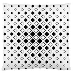 Square Diagonal Pattern Monochrome Standard Flano Cushion Case (two Sides) by Sapixe