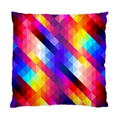 Abstract Blue Background Colorful Pattern Standard Cushion Case (two Sides) by Bajindul