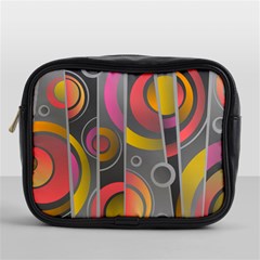 Abstract Colorful Background Grey Mini Toiletries Bag (one Side) by Bajindul