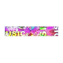 Music Abstract Sound Colorful Flano Scarf (mini) by Bajindul