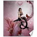 Wonderful Dark Mermaid Sitting On A Tree Canvas 8  x 10  8.15 x9.66  Canvas - 1