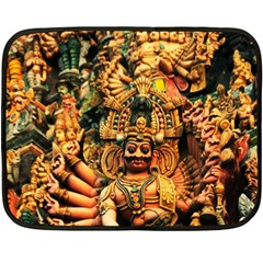 Sculpture Art Temple Tower Fleece Blanket (mini) by Pakrebo